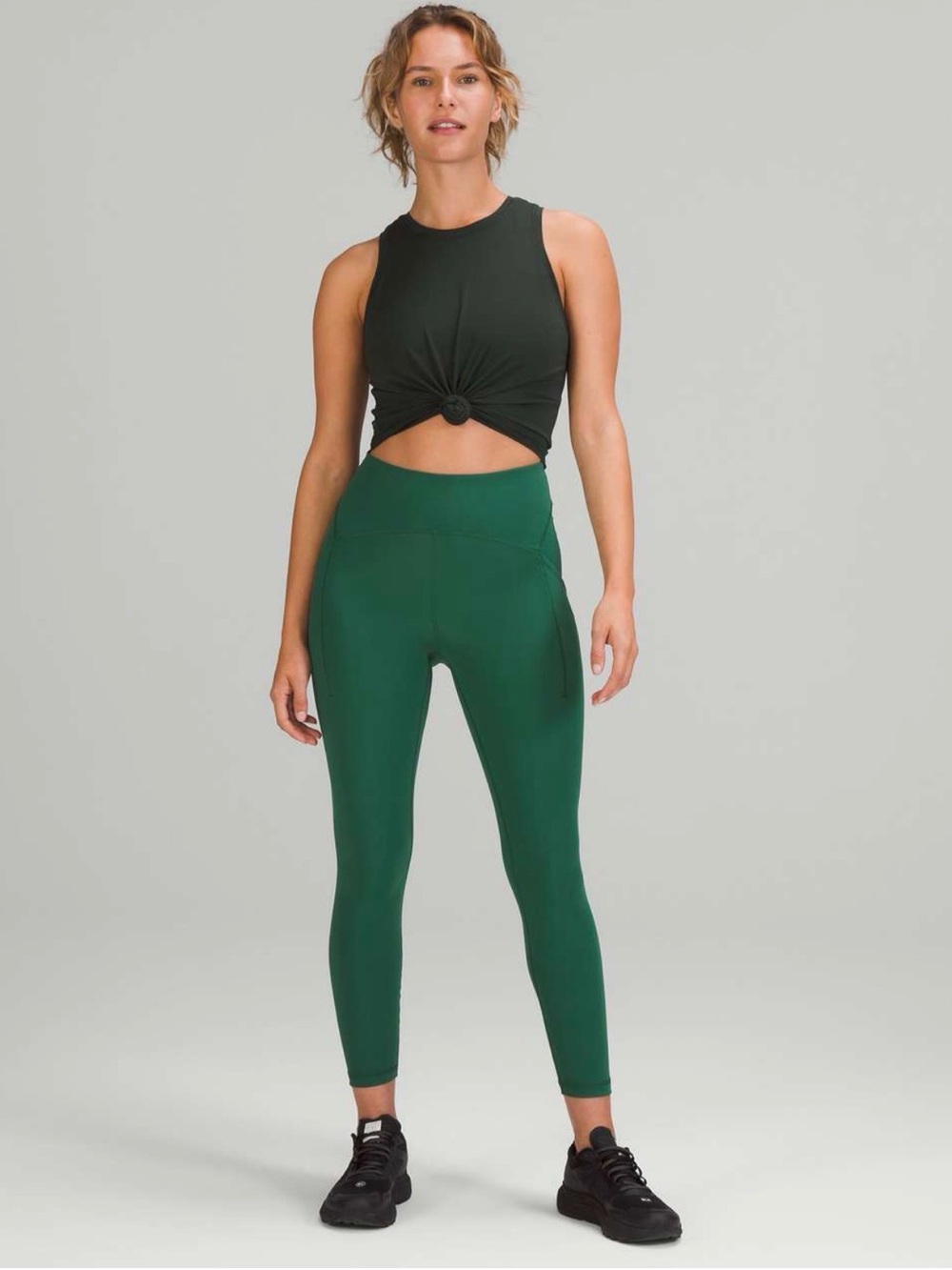Lululemon Power Thru leggings Sz 4 in Everglade green